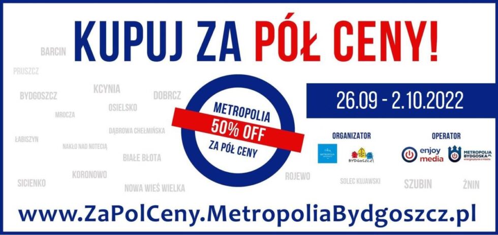 Tydzień zniżek w Bydgoszczy i regionie. Trwa poszukiwanie partnerów