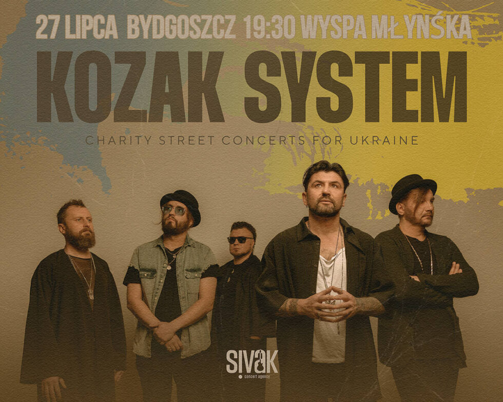 Ukraiński zespół Kozak System w Bydgoszczy. Bezpłatny koncert na Wyspie Młyńskiej