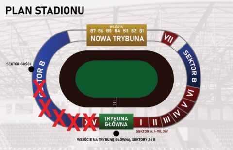 Grafika stadionu Polonii