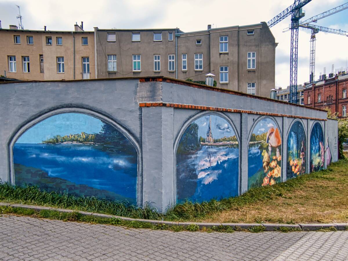 Mural Pozytywka na ul. Bulwary