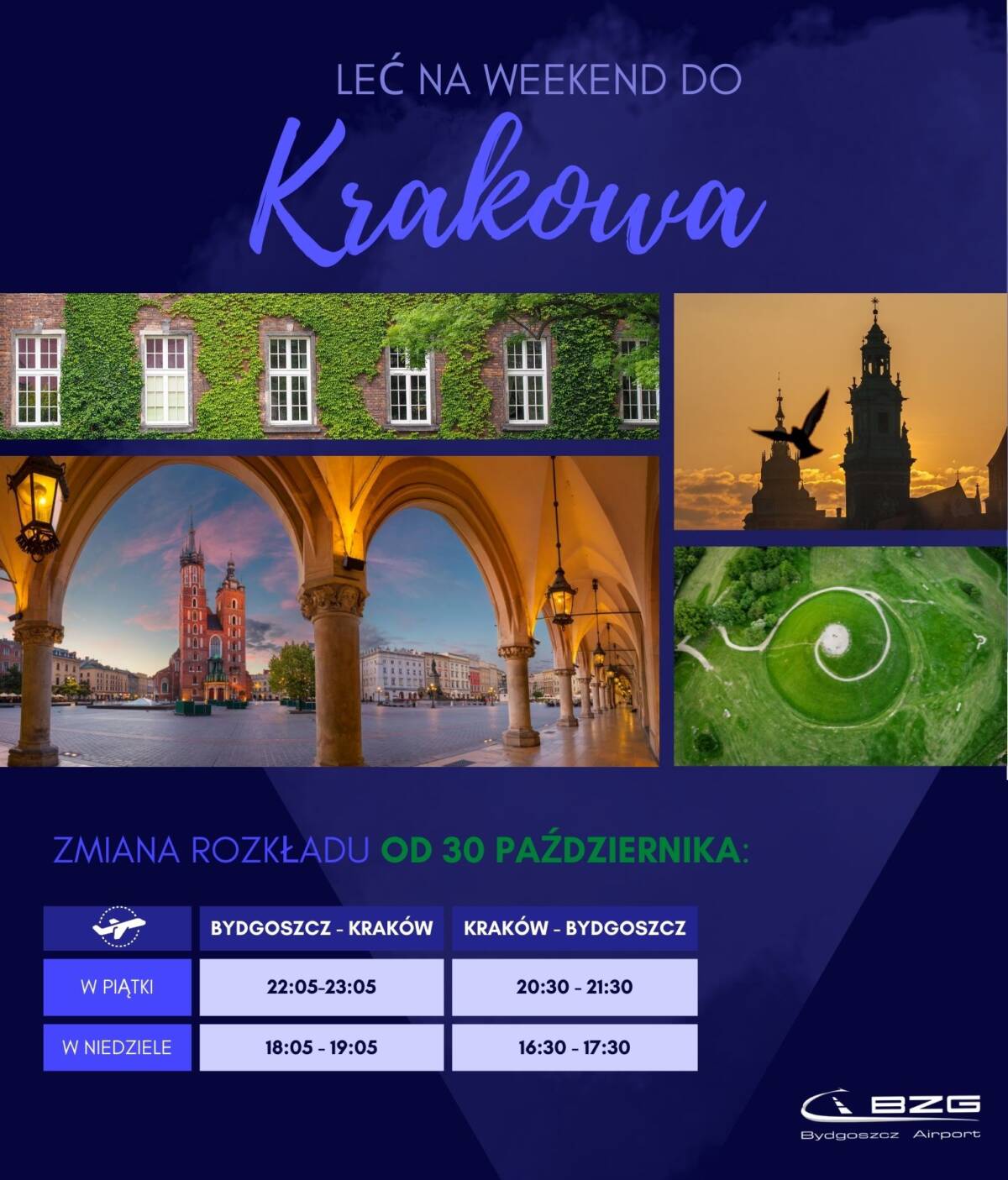 Port Lotniczy Bydgoszcz. Połączenie do Krakowa także w sezonie zimowym