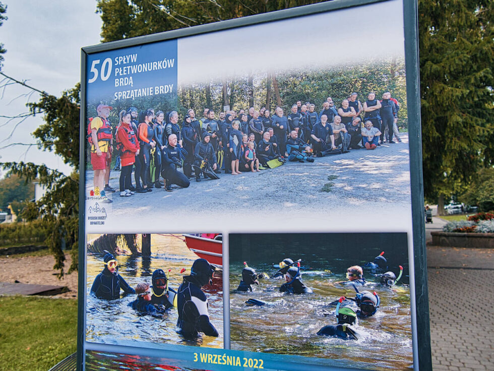 Jubileuszowa wystawa na placu Teatralnym. Płetwonurkowie od ponad 50 lat sprzątają dno Brdy