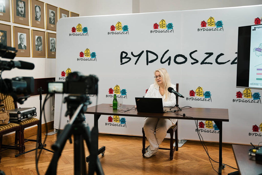 Konferencja prasowa dyrektor MPU w Bydgoszczy