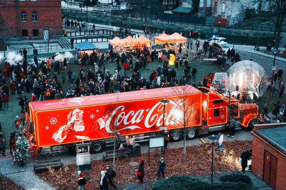 Przystanek Bydgoszcz na świątecznej trasie ciężarówki Coca-Coli. Fiesta na Wyspie Młyńskiej