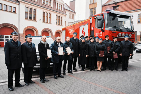 Uroczystość strażacka w JRG1 Bydgoszcz