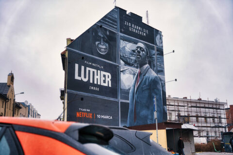 Mural Netflix Luther Zmrok