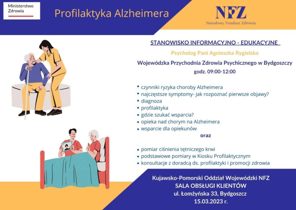 Środa z profilaktyką w NFZ. Choroba Alzheimera, symptomy, diagnoza, wsparcie dla bliskich