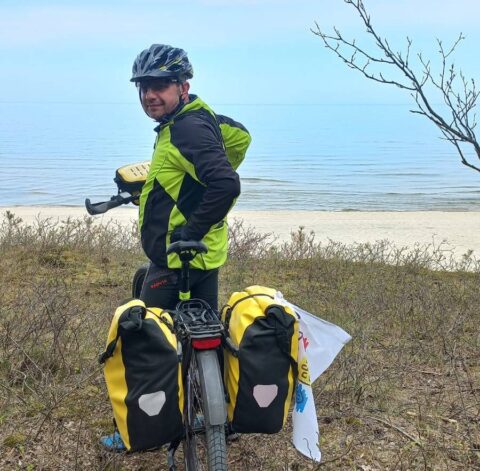 Na rowerze wokół Bałtyku: Obudziłem się po zawale. Trzeba żyć i dbać o siebie