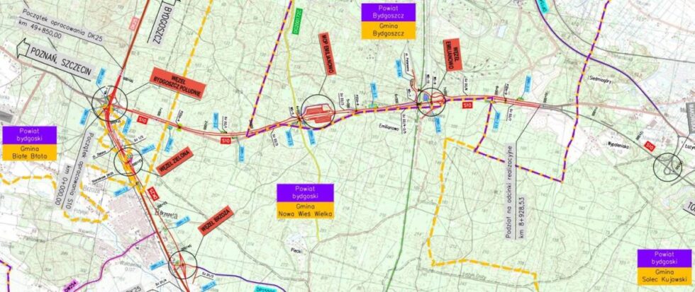 Droga ekspresowa S10 Bydgoszcz – Toruń, wniosek ZRID na pierwszy z czterech odcinków
