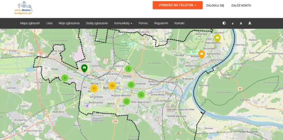 Dbamy o Bydgoszcz. Nowa wersja aplikacji, dzięki której miasto jest bardziej czyste i bezpieczne. Co ludzie zgłaszają