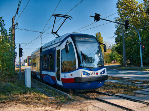 Tory tramwajowe wzdłuż ul. Toruńskiej