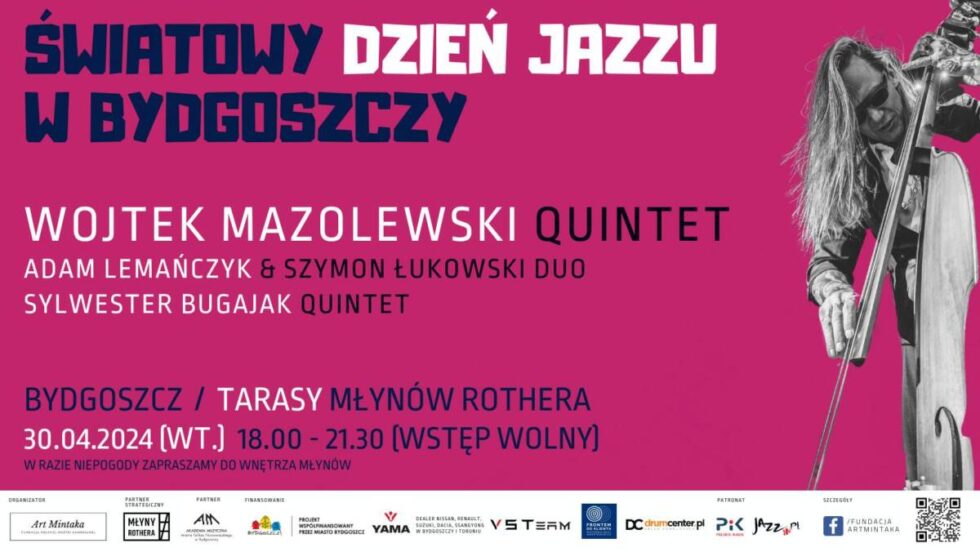 Trzecia edycja Światowych Dni Jazzu w Bydgoszczy. Koncerty na tarasach Młynów Rothera