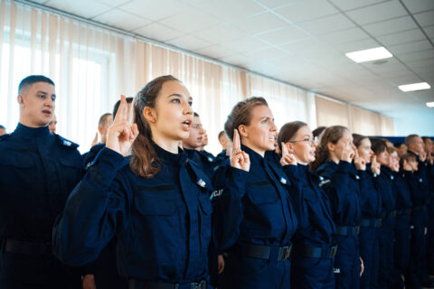 Ślubowanie policjantów w Bydgoszczy