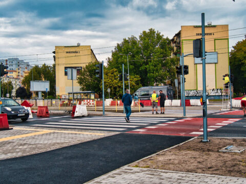 Przejście w miejscu dawnej kładki