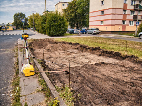 Budowa parkingu przy pętli Błonie