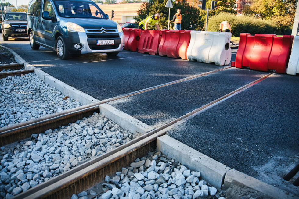 Rondo Grunwaldzkie – koniec remontu torowiska. Tramwaje wracają na Nakielską