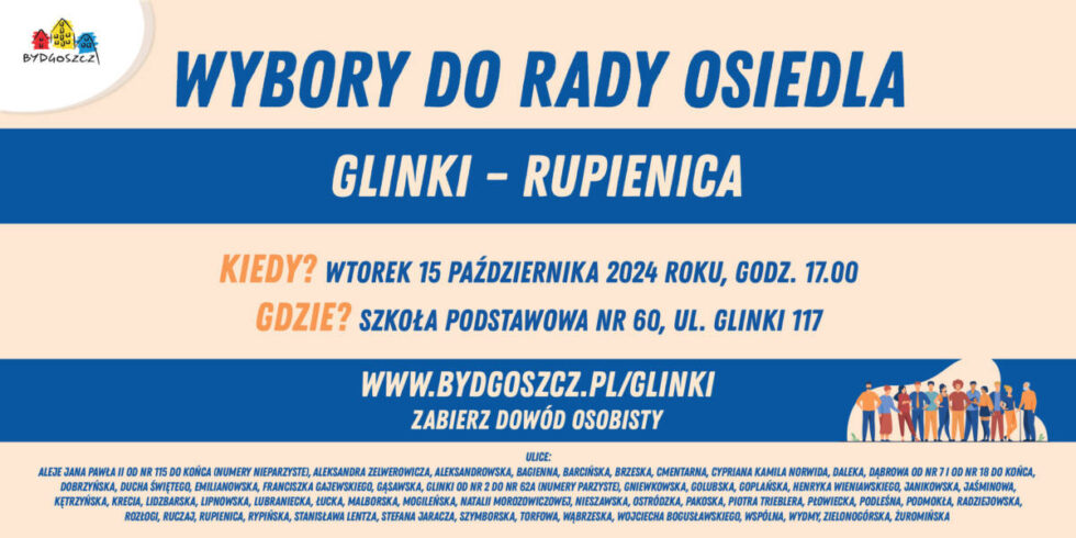 Wybory do Rad Osiedli. Mieszkańcy Glinek – Rupienicy zagłosują 15 października