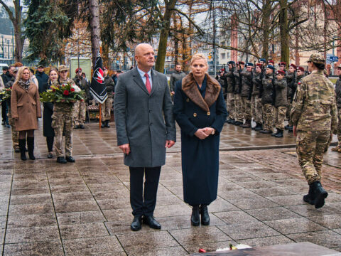 Uroczystość przy pomniku Nieznanego Powstańca Wielkopolskiego