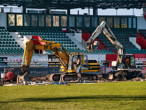 Prace modernizacyjne na stadionie Polonii