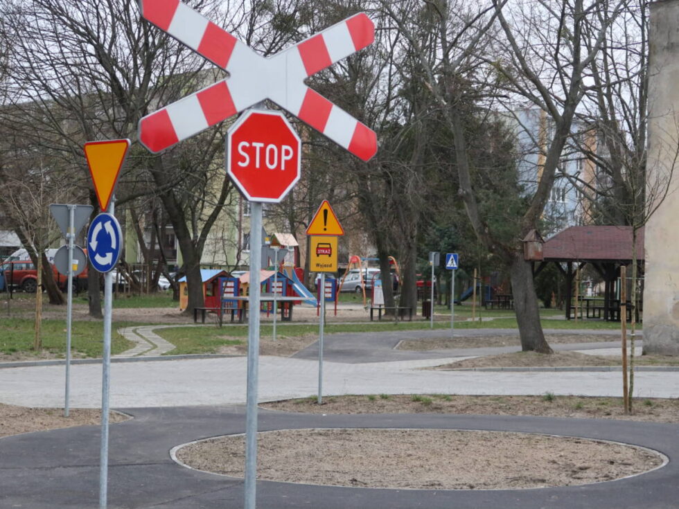 Na Kapuściskach powstało miasteczko rowerowe. Dzieci będą uczyły się tam zasad ruchu drogowego [ZDJĘCIA]