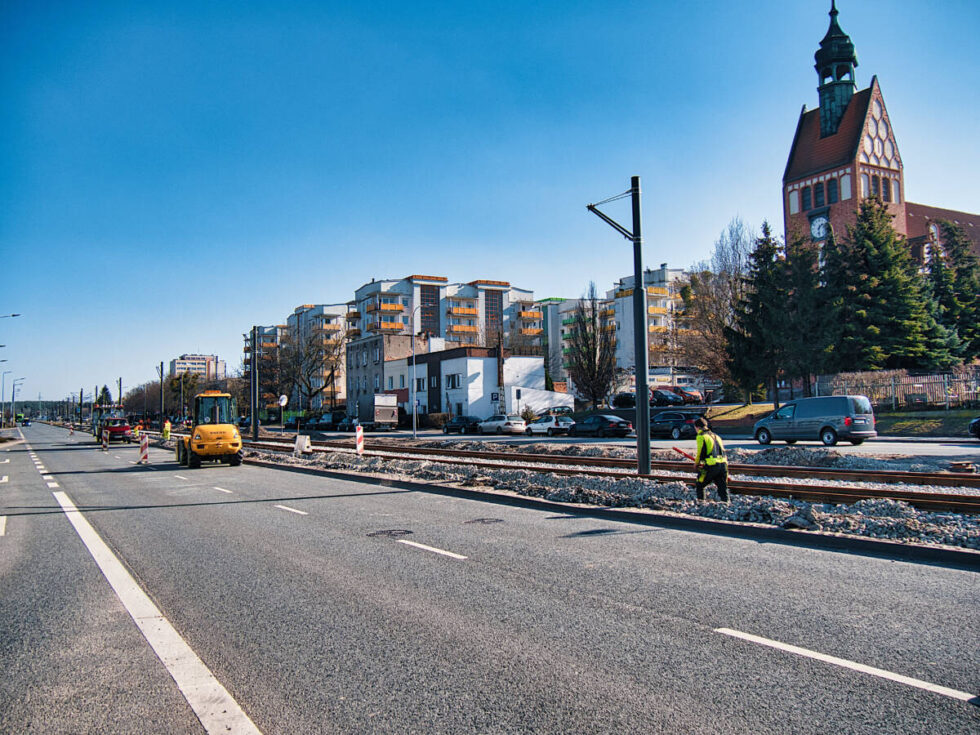 Niedługo wrócą tramwaje przy rondzie Toruńskim. Droga w kierunku Łęgnowa mocno się zmieni