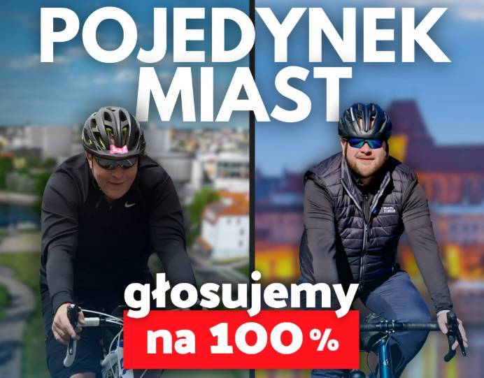 Bydgoszcz kontra Toruń – wyborczy pojedynek 1 czerwca. Prezydenci obu miast rzucili sobie rowerowe wyzwanie
