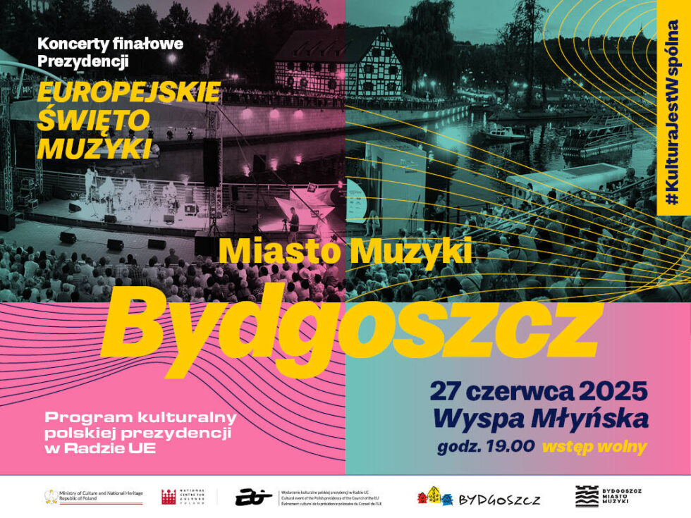 Europejskie Święto Muzyki w Bydgoszczy. Koncert na Wyspie Młyńskiej