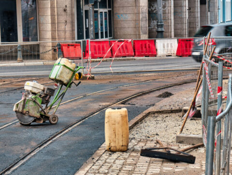 Prace drogowe przy Gdańskiej