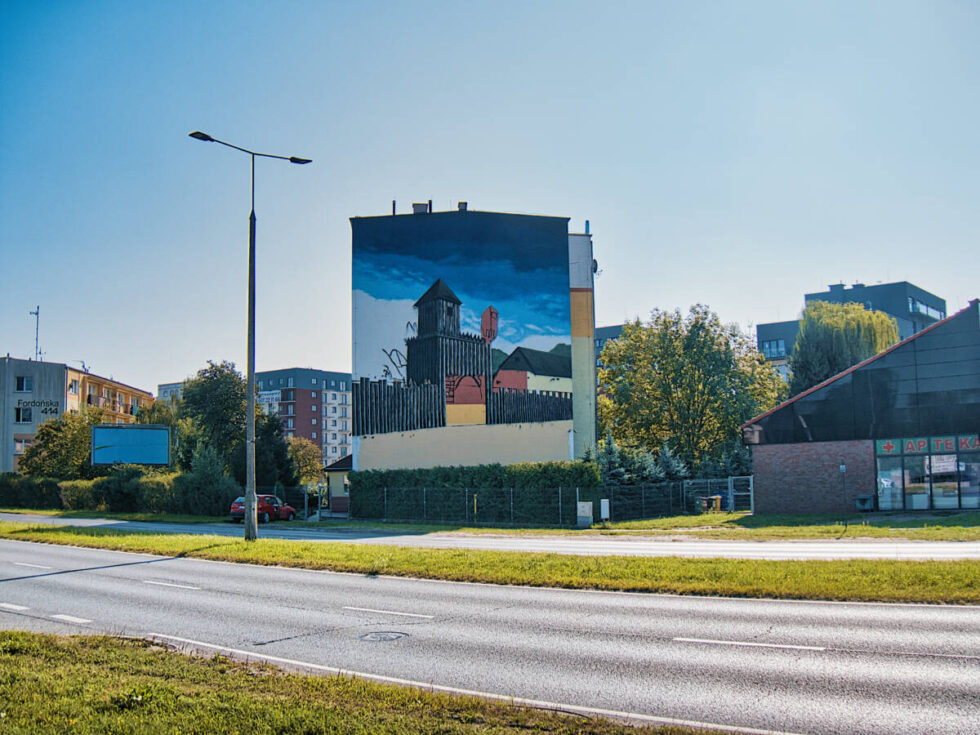 Nowy mural powstaje w Bydgoszczy. Przypomni historię grodziska Wyszogród