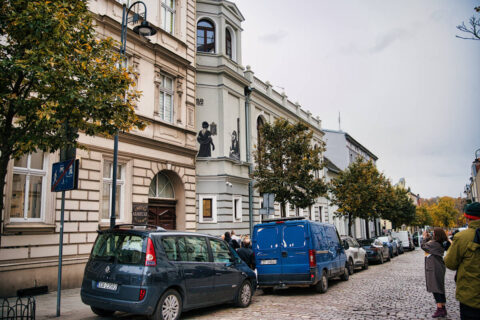 Odsłonięcie muralu Poli Negri