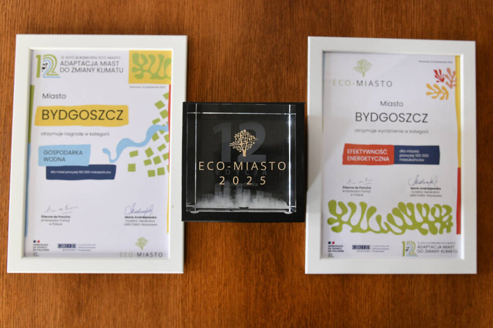 Bydgoszcz z tytułem Eco Miasto 2025. Nagroda w konkursie organizowanym przez Ambasadę Francji w Polsce