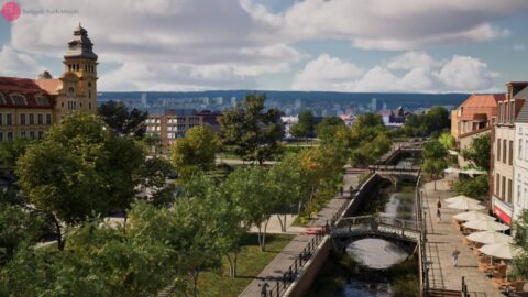 Tak mógłby wyglądać Kanał Bydgoski po odkopaniu jego fragmentu w centrum [WIZUALIZACJE]