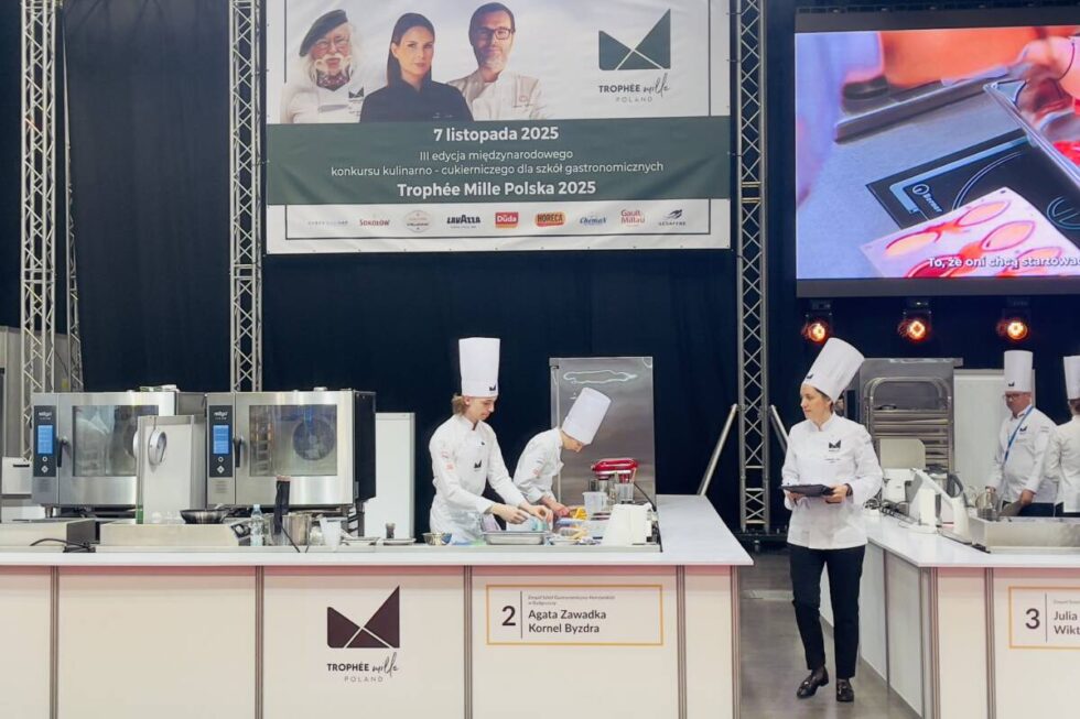 Sukces uczniów bydgoskiego gastronomika. Kornel Byzdra i Agata Zawadka na drugim miejscu w konkursie Trophee Mille Poland 2025