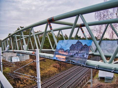 Kładka pieszo-rowerowa przy Fordońskiej