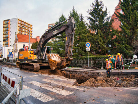 Prace na ul. Kordeckiego