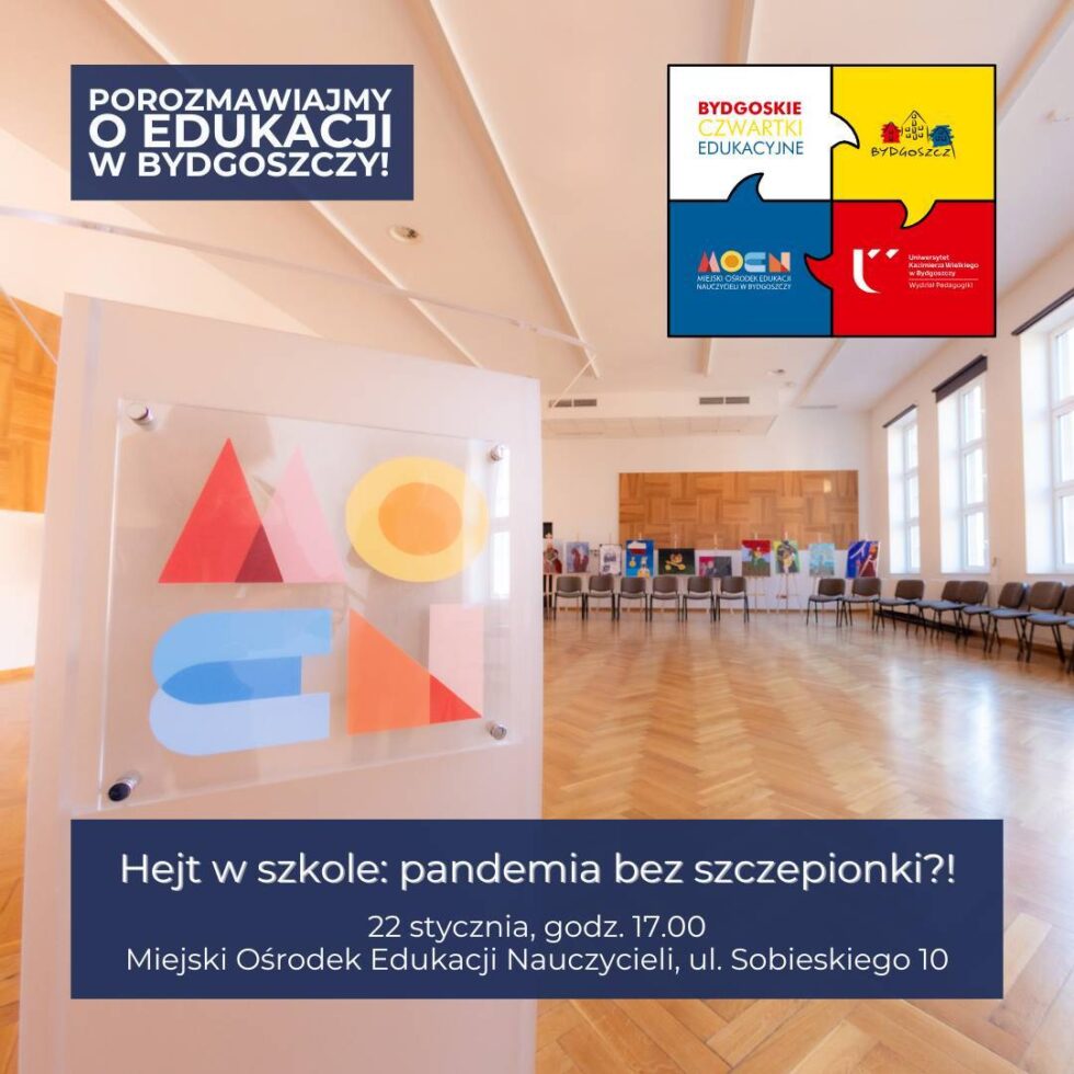 Bydgoskie Czwartki Edukacyjne. Nowy sezon projektu łączącego uczniów, rodziców i pedagogów
