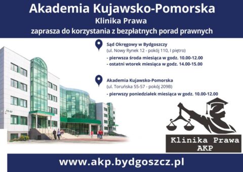 Klinika Prawa - bezpłatna pomoc prawna dla bydgoszczan. Można się wybrać i rozwiązać swój problem