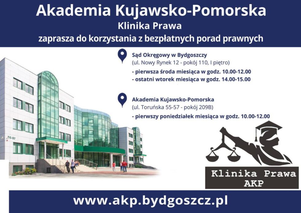 Klinika Prawa – bezpłatna pomoc prawna dla bydgoszczan. Można się wybrać i rozwiązać swój problem