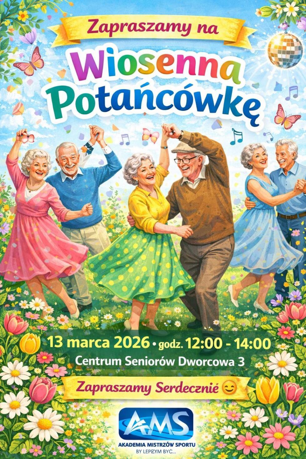 Dzień Kobiet w Centrum Seniorów Dworcowa 3. Bingo i wiosenna potańcówka