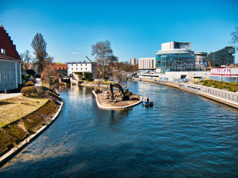 Wyspa św. Barbary w remoncie