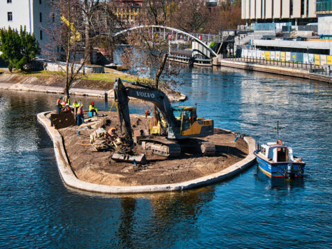 Wyspa św. Barbary w remoncie