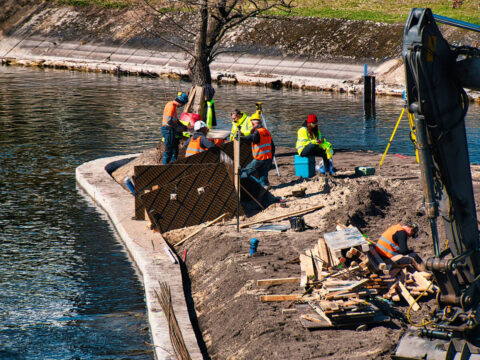 Wyspa św. Barbary w remoncie