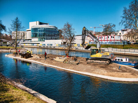 Wyspa św. Barbary w remoncie