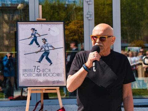 Odsłonięcie muralu na Politechnice Bydgoskiej