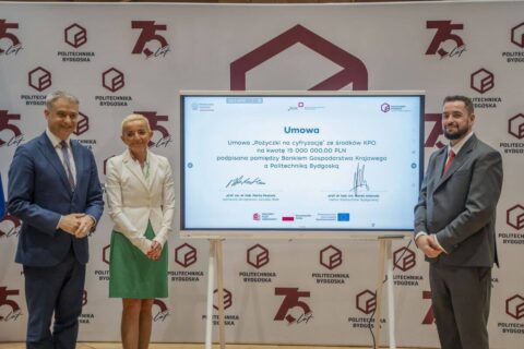 Cyfryzacja Politechniki Bydgoskiej. 15 milionów złotych pożyczki z Krajowego Planu Odbudowy dla uczelni