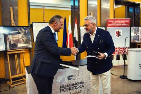 Podpisanie umowy w Filharmonii Pomorskiej