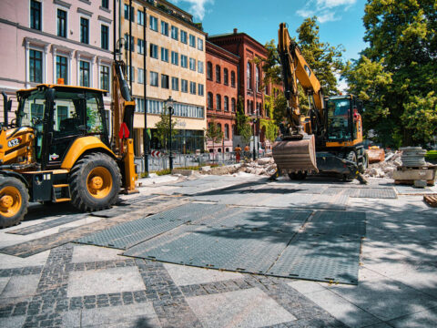 Plac Wolności w remoncie