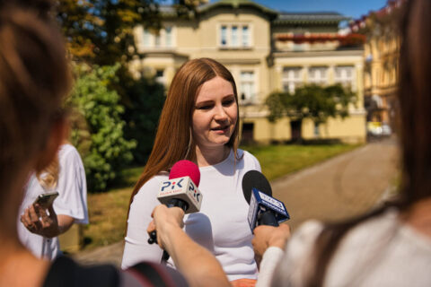 Konferencja zapowiadająca piknik z okazji 119. rocznicy urodzin Mariana Rejewskiego