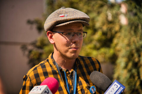 Konferencja zapowiadająca piknik z okazji 119. rocznicy urodzin Mariana Rejewskiego