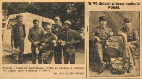 Dwie piesze wędrówki Bydgoszczan dookoła Polski. Pierwsza odbyła się w 1929 roku - syn i wnukowie powtórzyli wyprawę